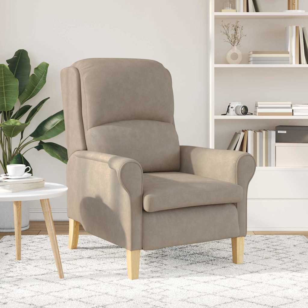 Taupe Lenestol Taupe Stoff, Tre Standard Taupe Lenestol
