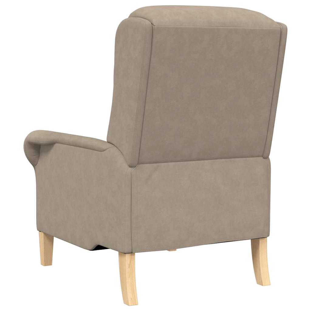 Taupe Lenestol Taupe Stoff, Tre Standard Taupe Lenestol