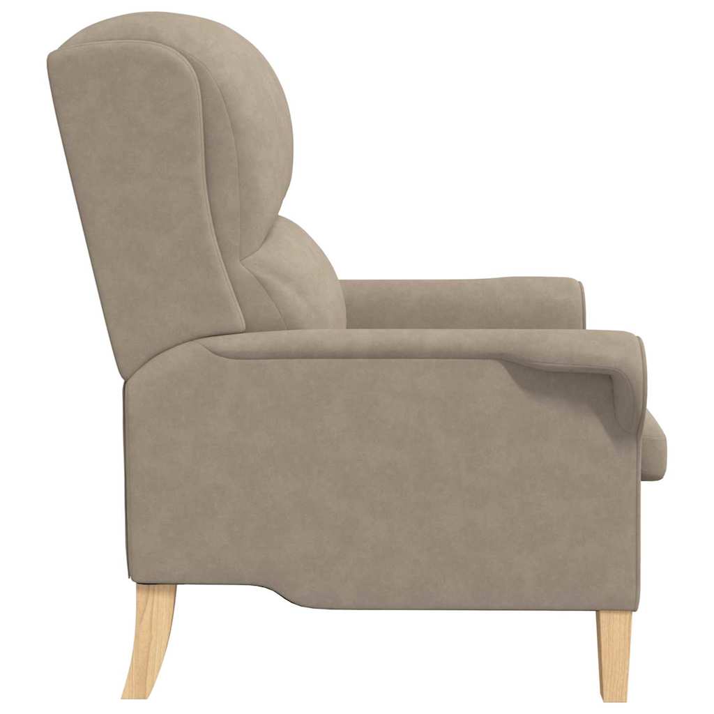 Taupe Lenestol Taupe Stoff, Tre Standard Taupe Lenestol