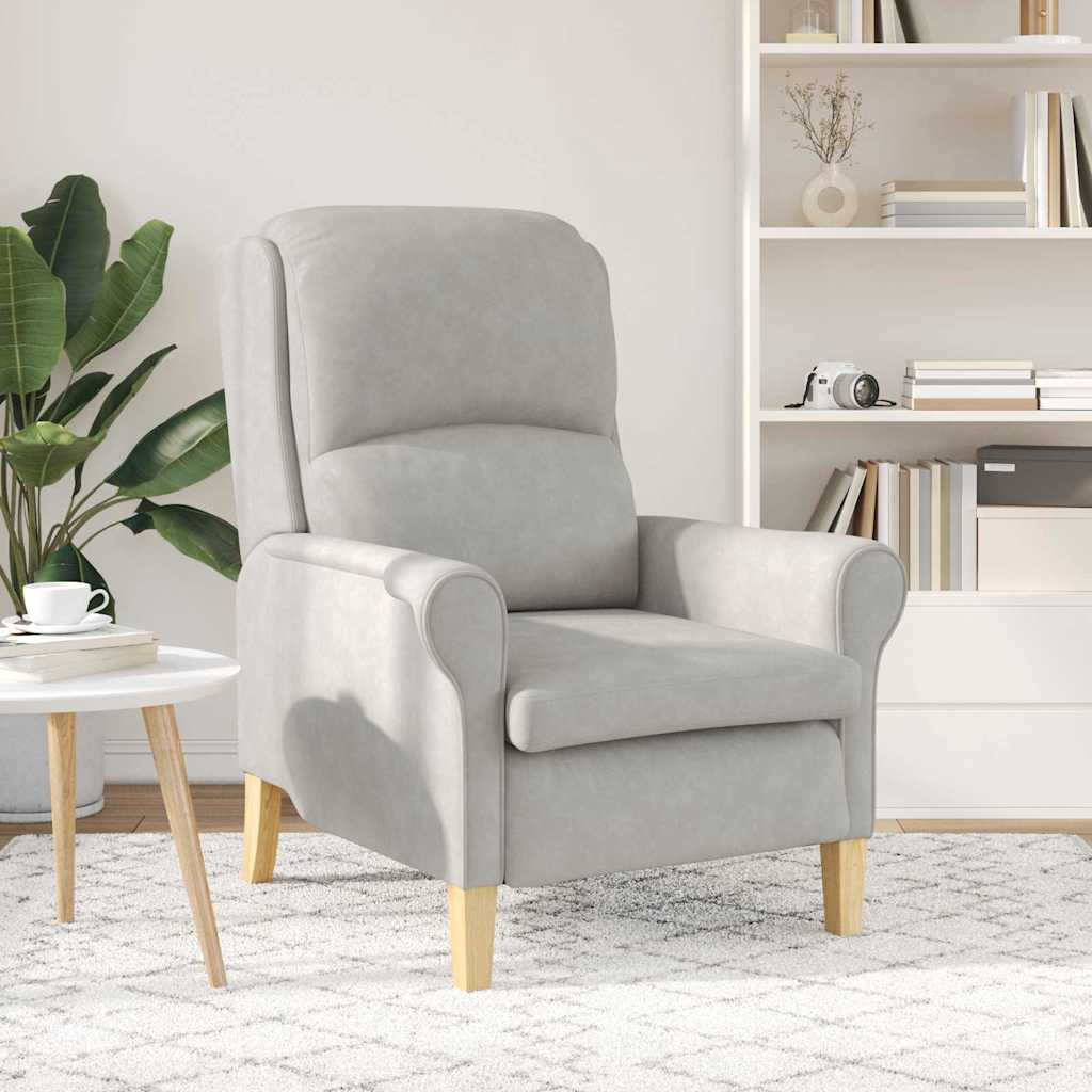 lysegrå lenestol Lysegrå Stoff Standard Ergonomisk