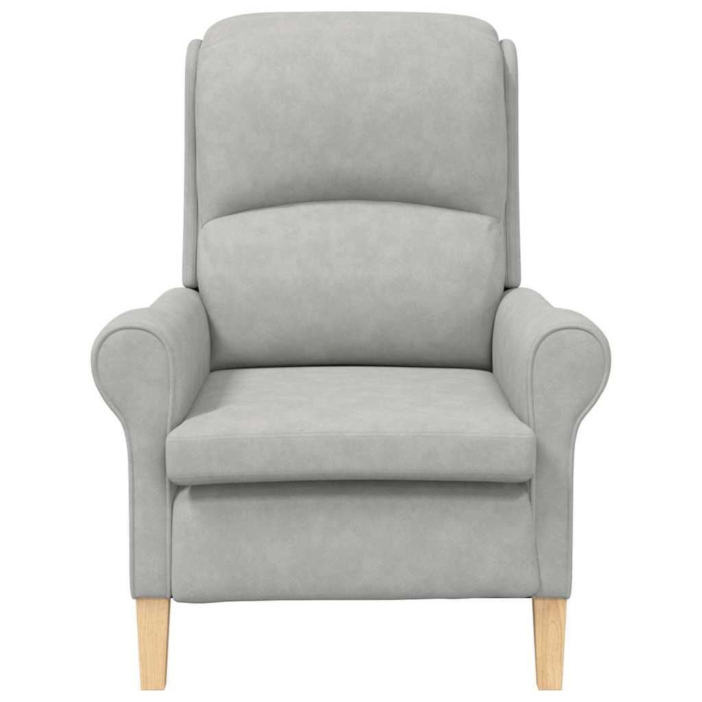 lysegrå lenestol Lysegrå Stoff Standard Ergonomisk
