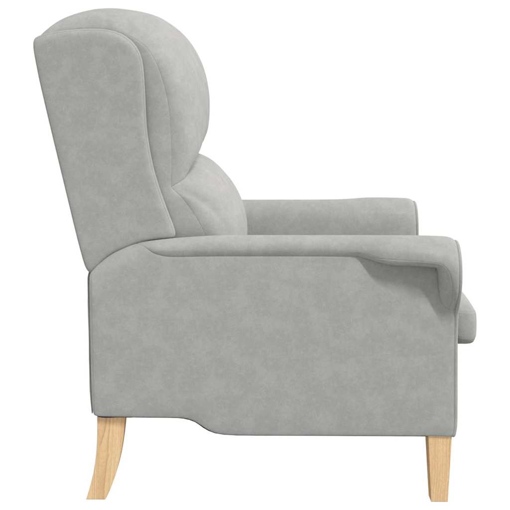 lysegrå lenestol Lysegrå Stoff Standard Ergonomisk