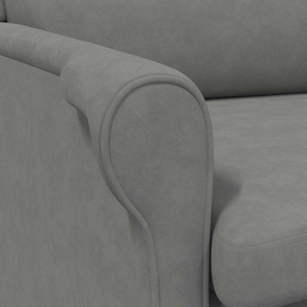 Mørk Grå Lenestol Mørk Grå Stoff og Tre Standard Ergonomisk
