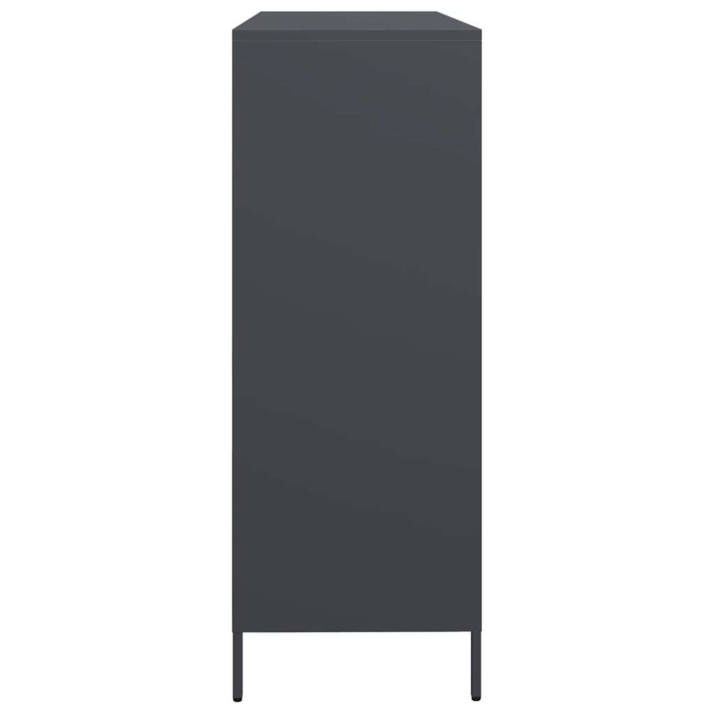Skjenk antrasitt 135x39x103,5 cm kaldvalset stål