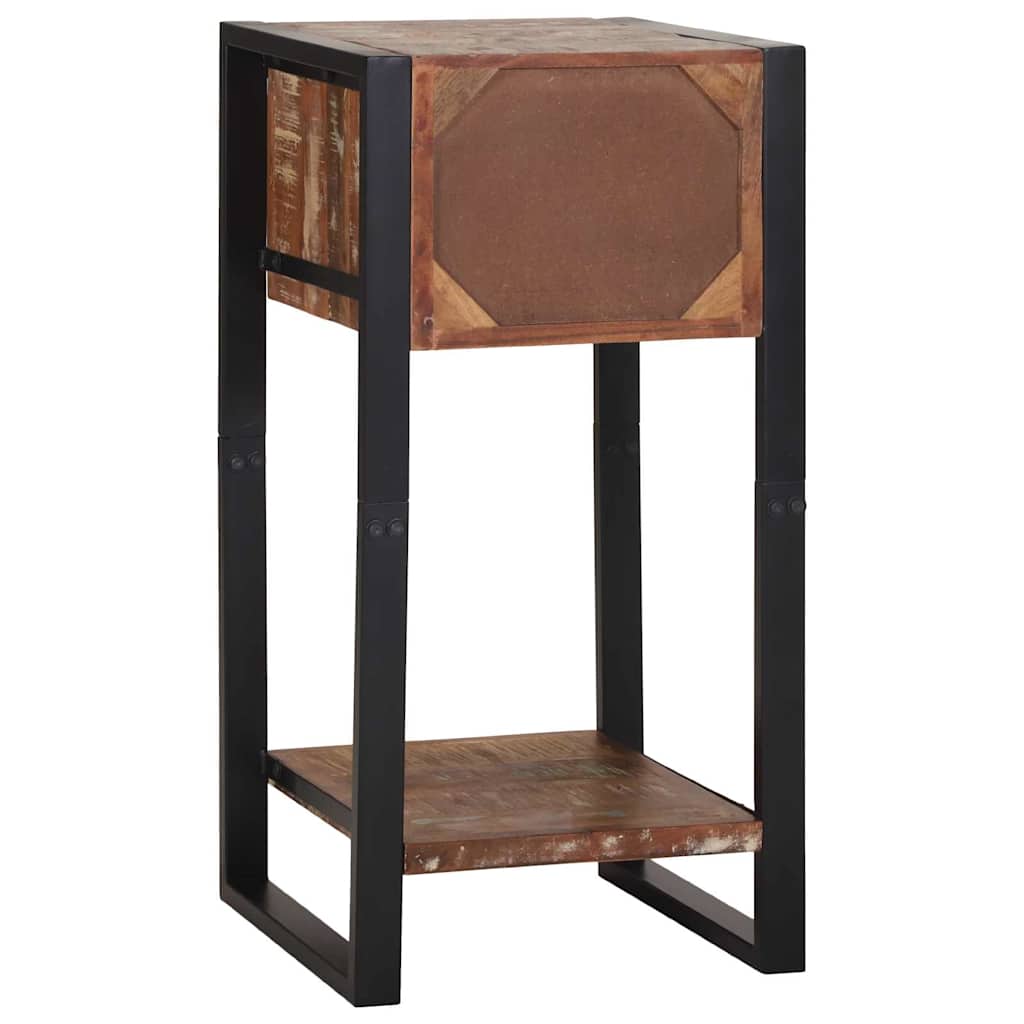 Telefonbord Flerfarget 40x40x80 cm Massivt gjenvunnet tre