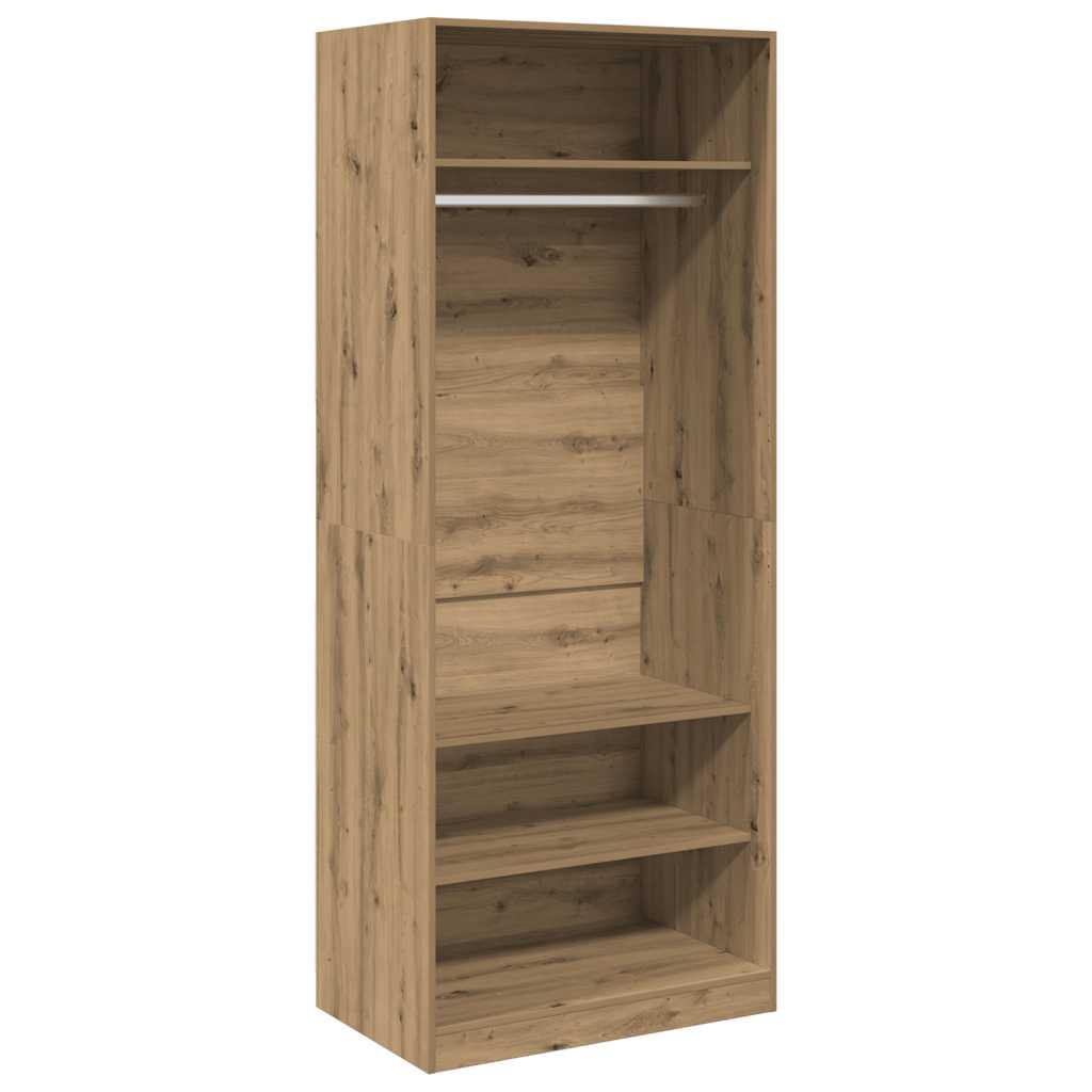 Garderobe artisan eik 80x50x200 cm konstruert tre