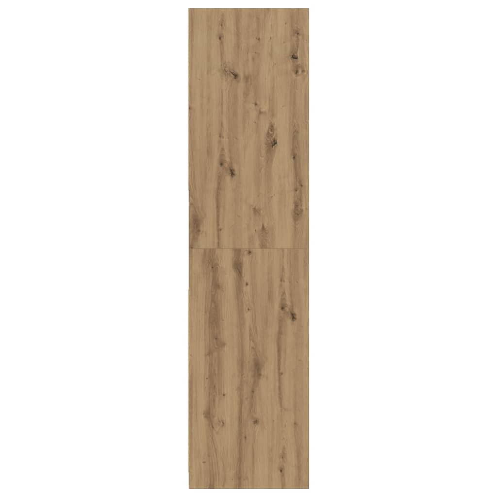Garderobe artisan eik 80x50x200 cm konstruert tre