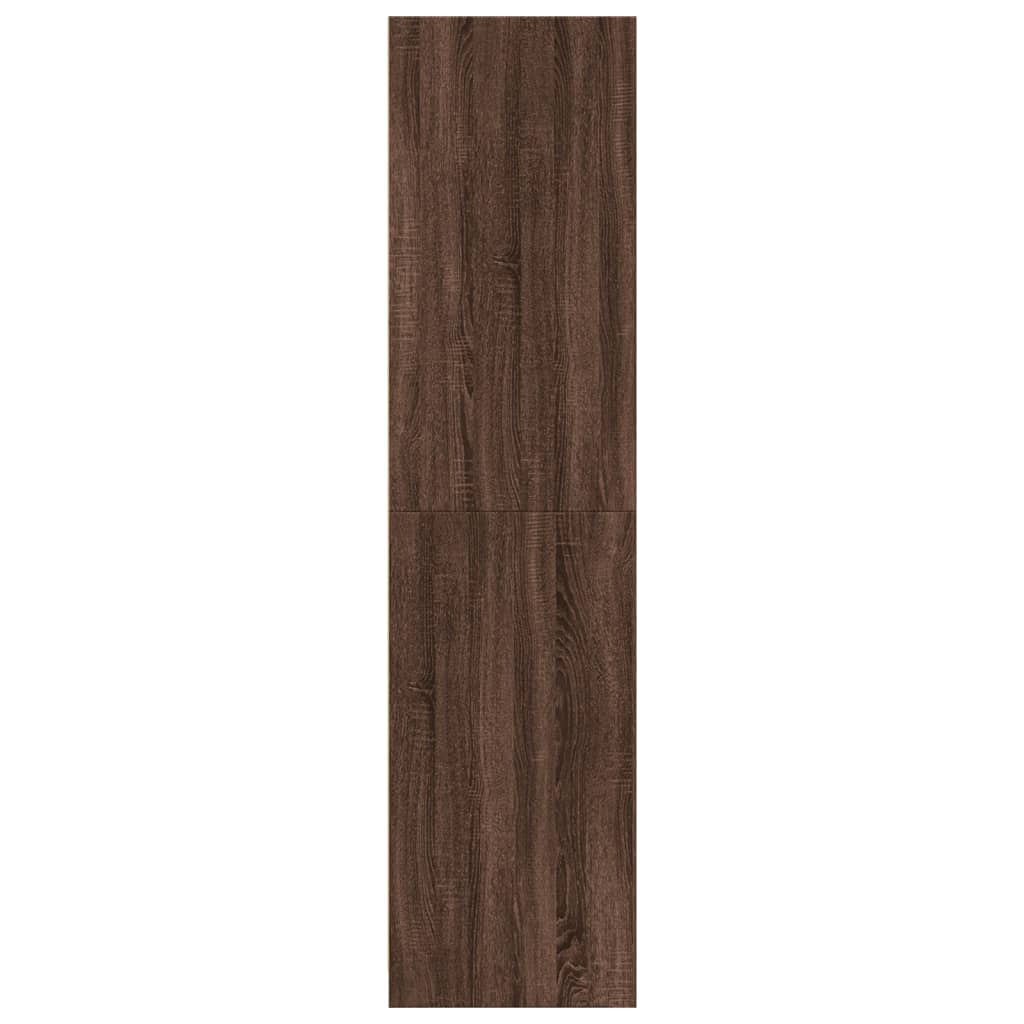 Garderobe brun eik 30x50x200 cm konstruert tre