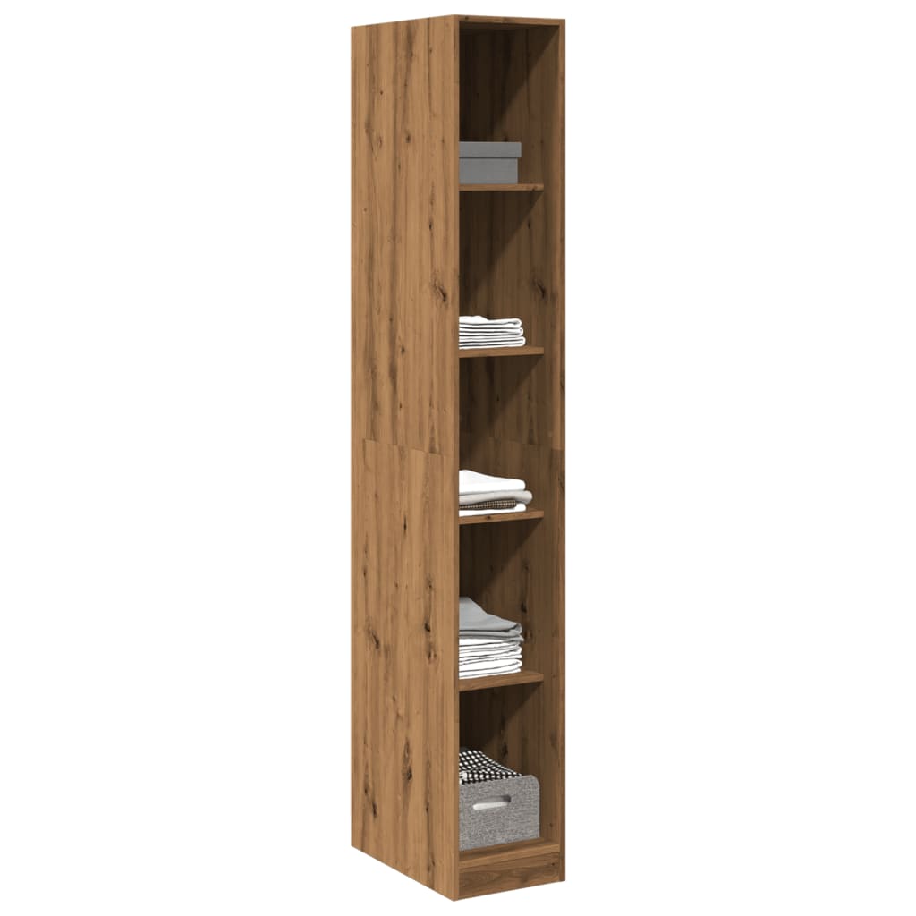 Garderobe artisan eik 30x50x200 cm konstruert tre