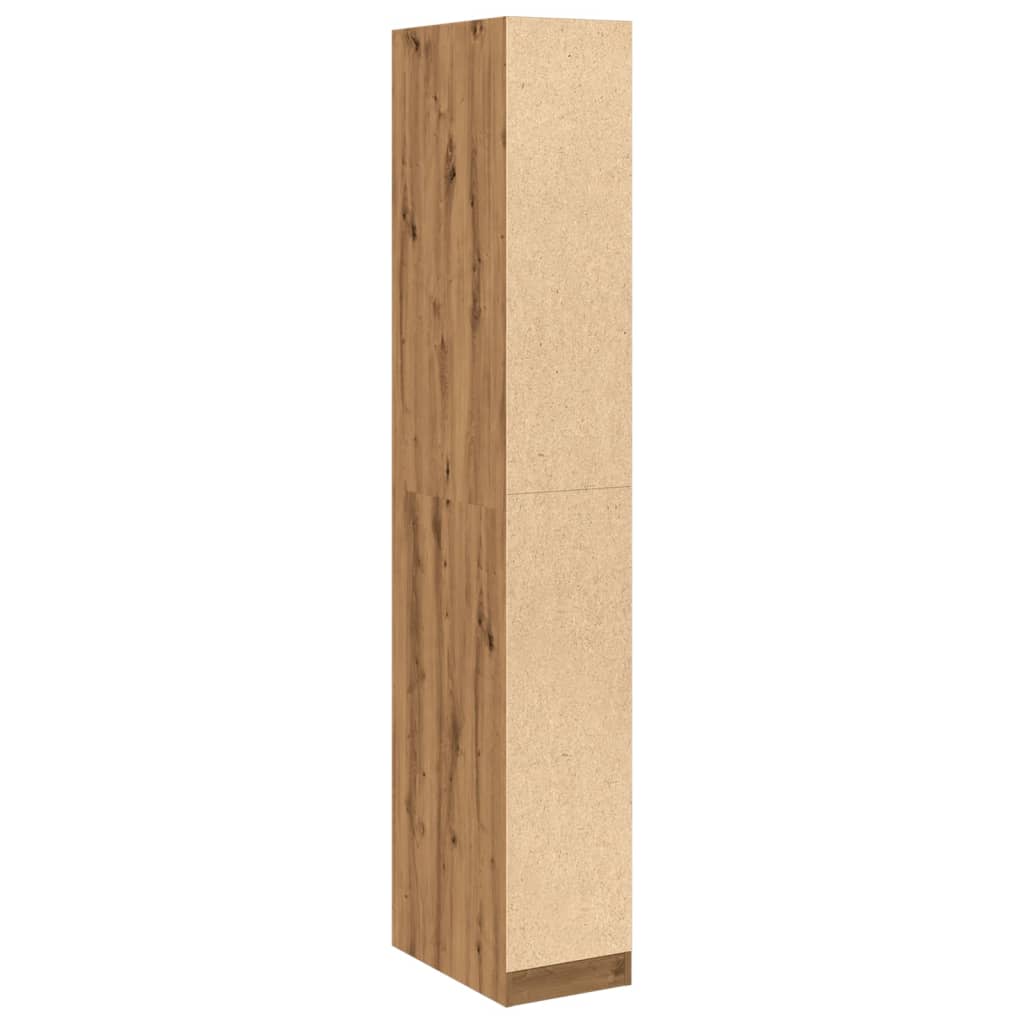 Garderobe artisan eik 30x50x200 cm konstruert tre