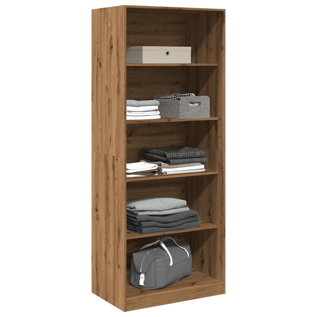 Garderobe artisan eik 80x50x200 cm konstruert tre