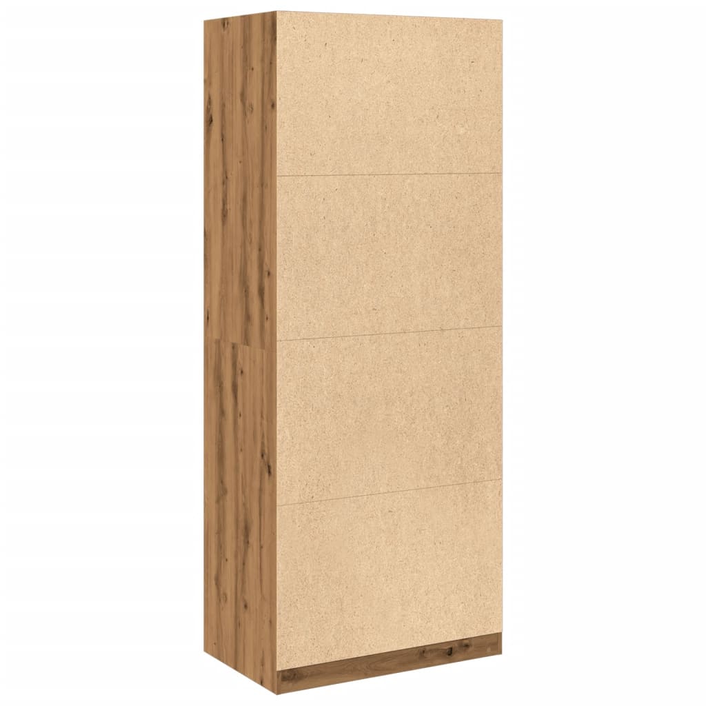 Garderobe artisan eik 80x50x200 cm konstruert tre