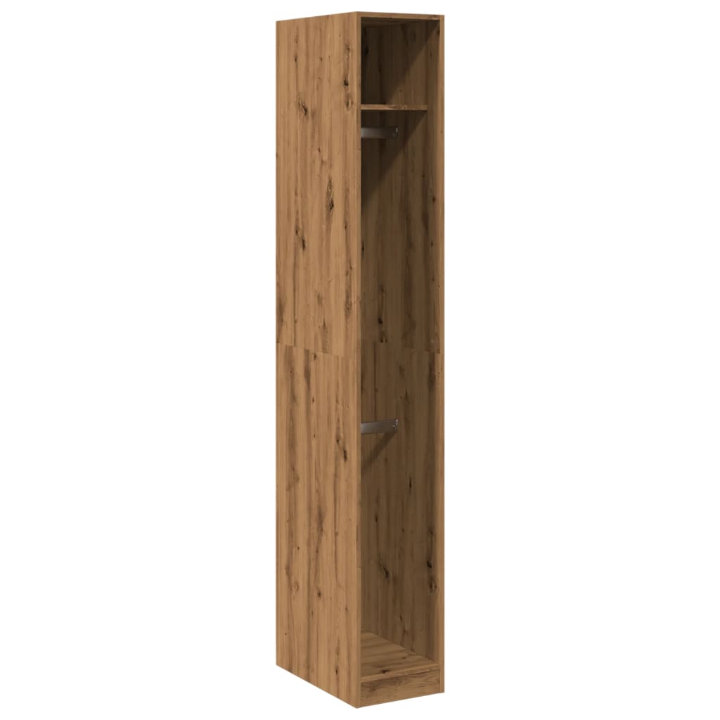Garderobe artisan eik 30x50x200 cm konstruert tre
