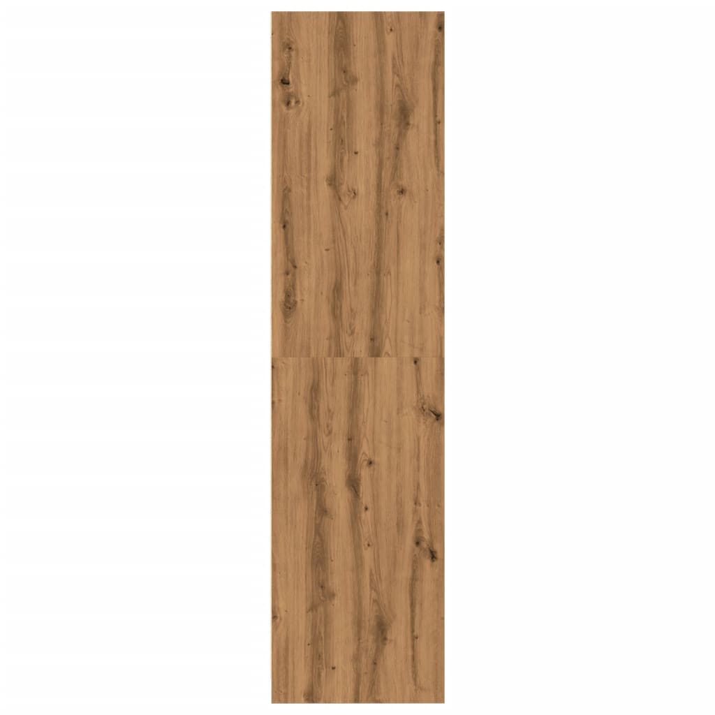 Garderobe artisan eik 80x50x200 cm konstruert tre