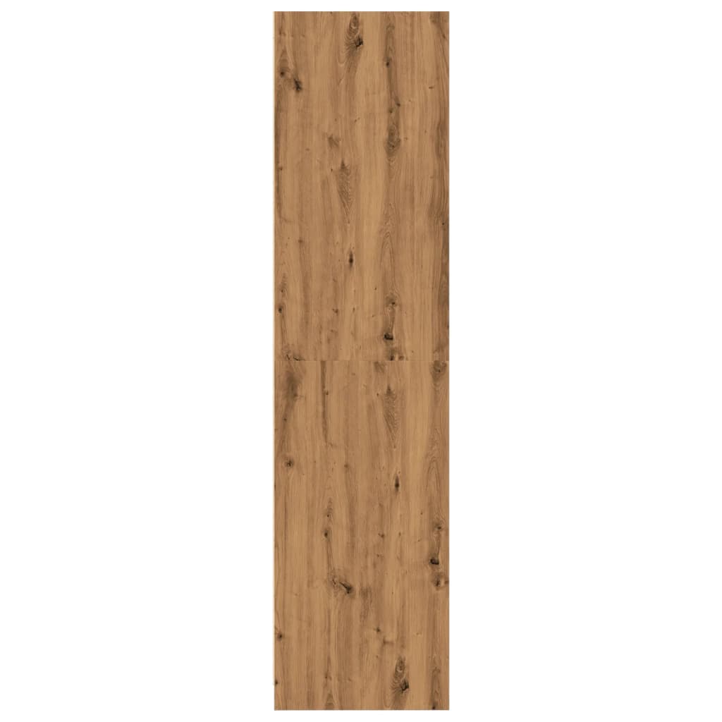 Garderobe artisan eik 100x50x200 cm konstruert tre