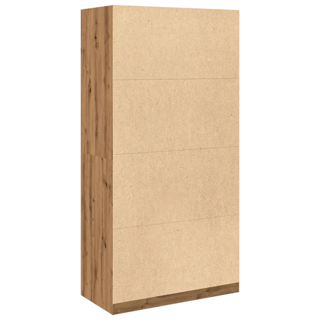 Garderobe artisan eik 100x50x200 cm konstruert tre