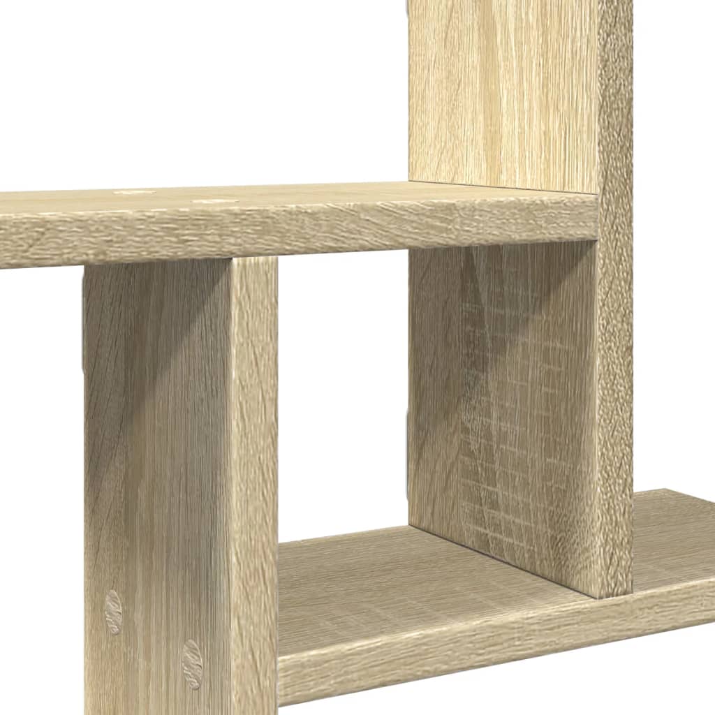 Vegghyller 2 stk sonoma eik 50x12x50 cm konstruert tre