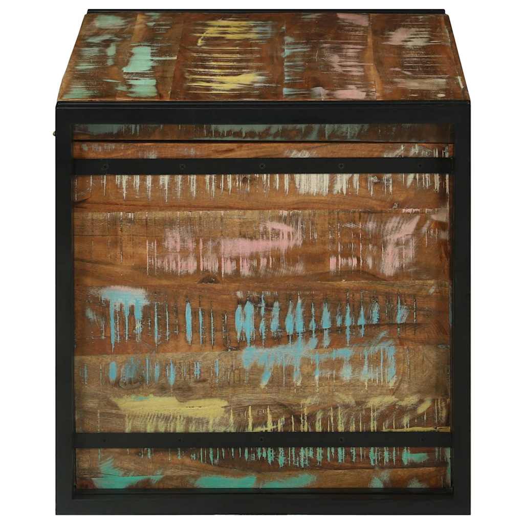Fargerik Oppbevaringsboks 80 x 50 x 50 cm - Massivt Gjenvunnet Tre