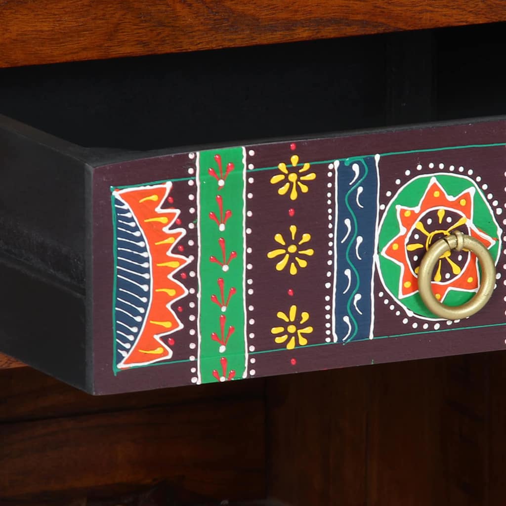 Telefonstativ Honningbrun 40x35x75 cm Massivtre Akasie