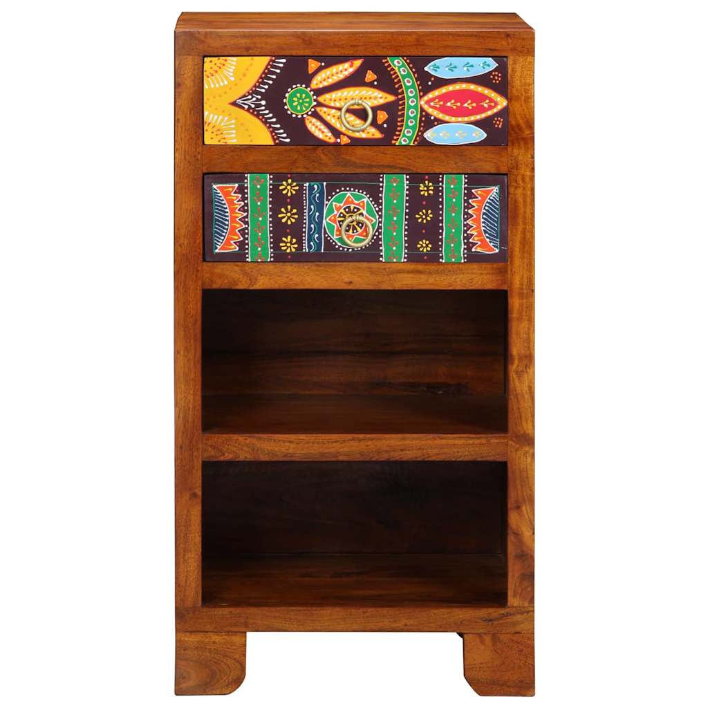 Telefonstativ Honningbrun 40x35x75 cm Massivtre Akasie