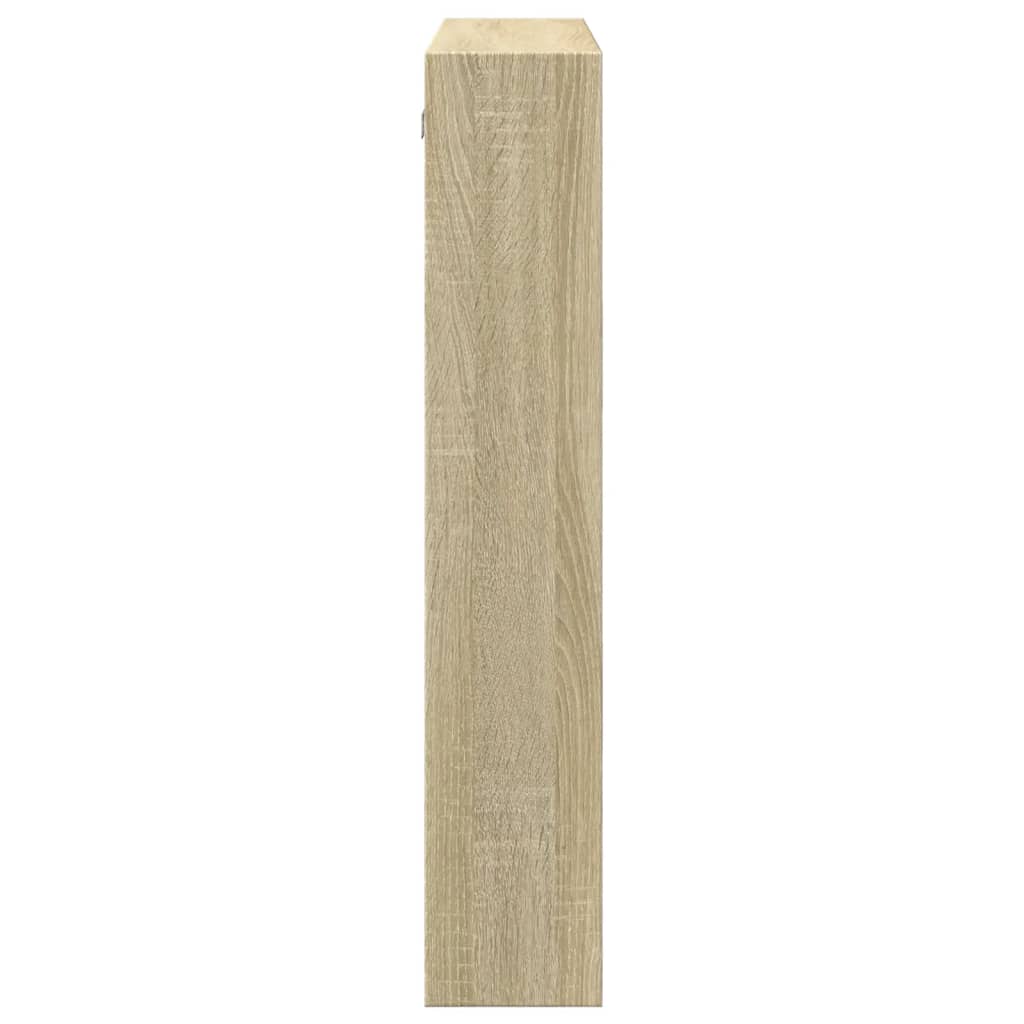 Veggskap sonoma eik 80x15x80 cm konstruert tre