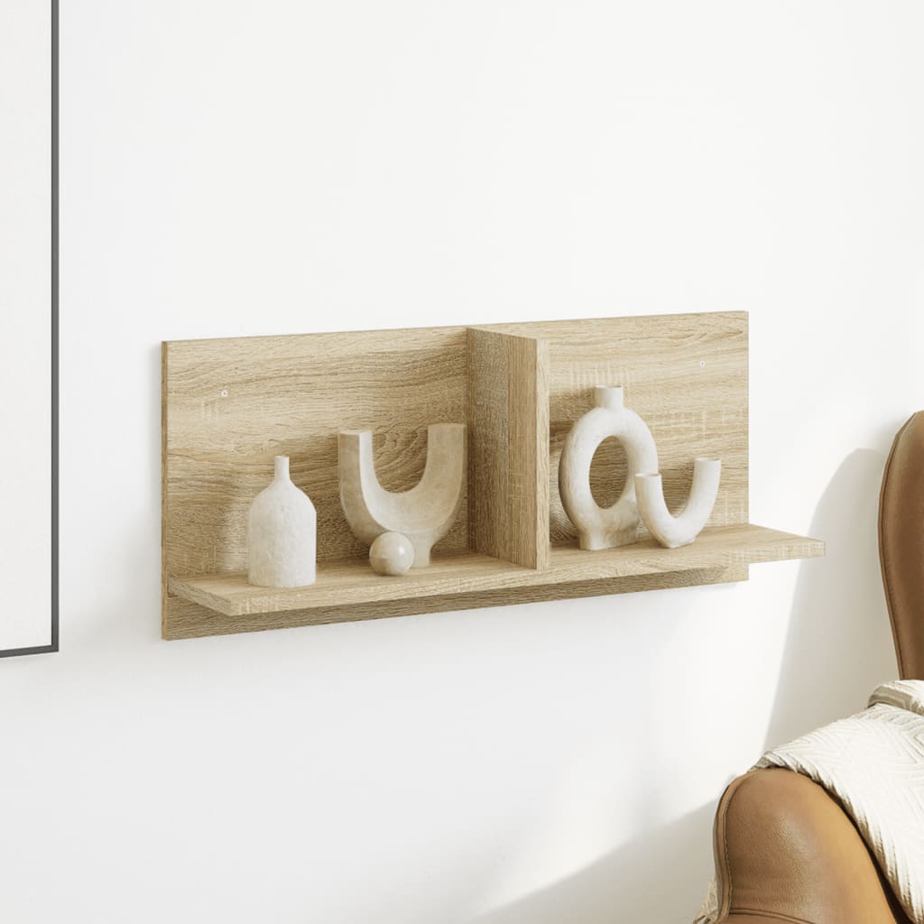 Veggskap 70x16,5x30 cm sonoma eik konstruert tre