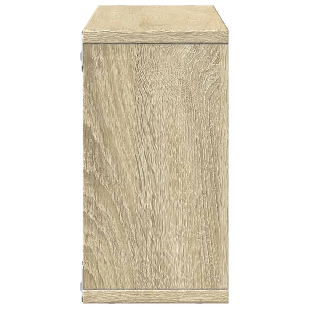 Veggskap 100x16x30 cm sonoma eik konstruert tre
