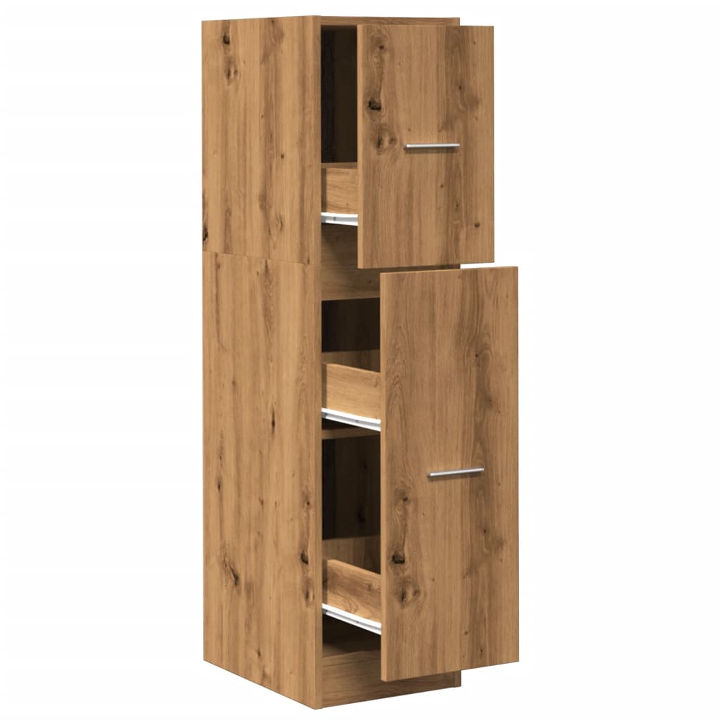 Apotekskap artisan eik 30x41x118 cm konstruert tre