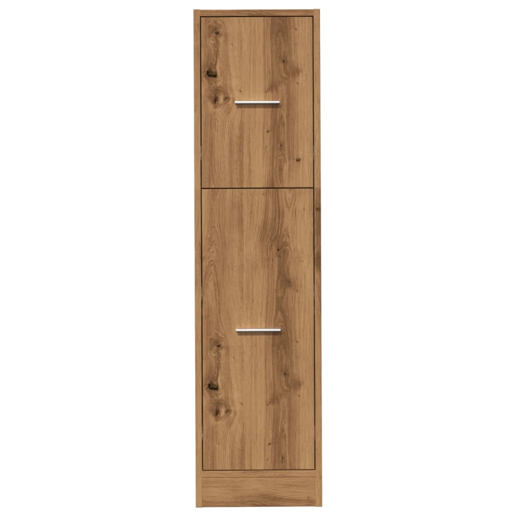 Apotekskap artisan eik 30x41x118 cm konstruert tre