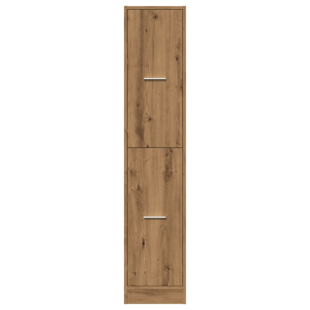 Apotekskap artisan eik 30x41x144,5 cm konstruert tre