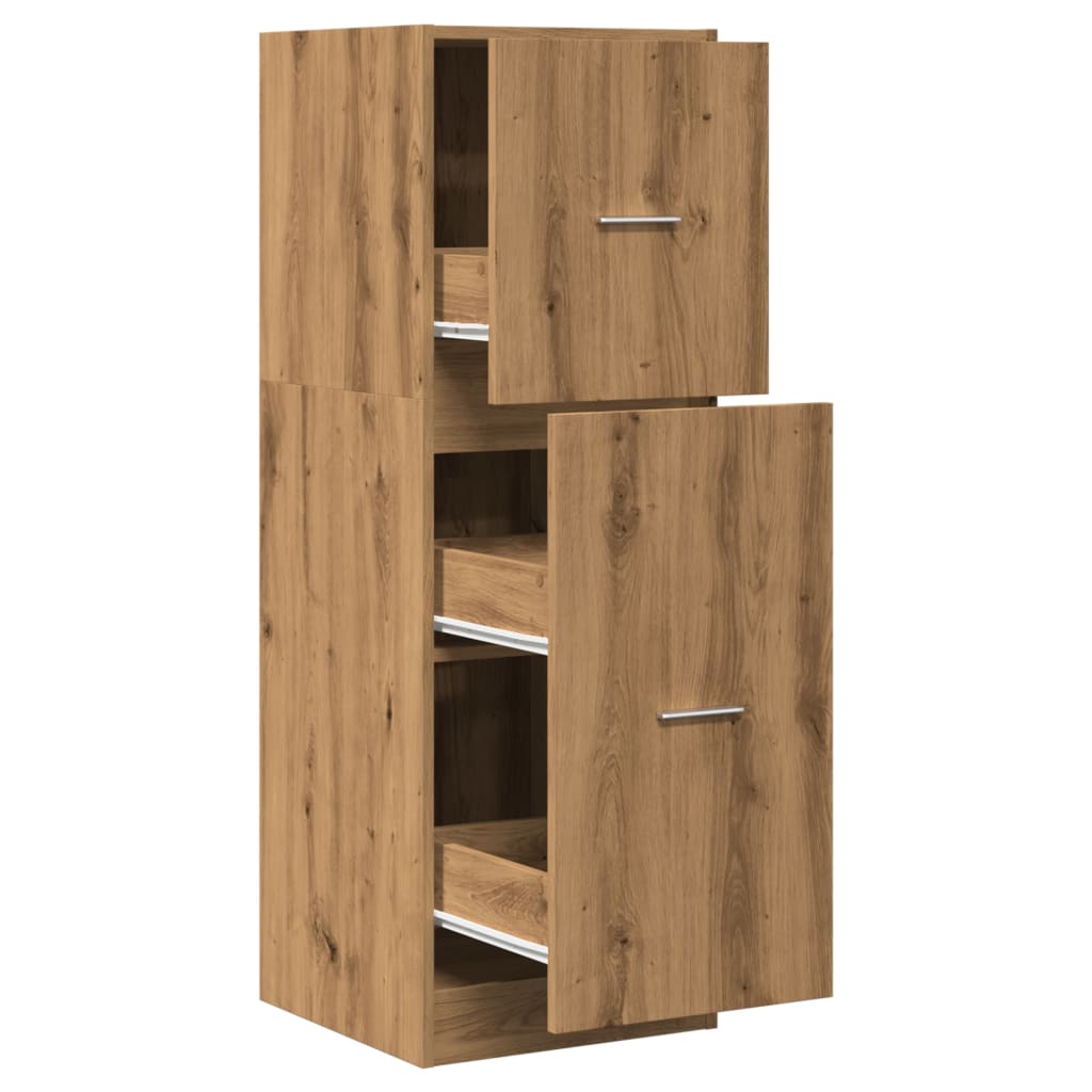 Apotekskap artisan eik 40x41x118 cm konstruert tre
