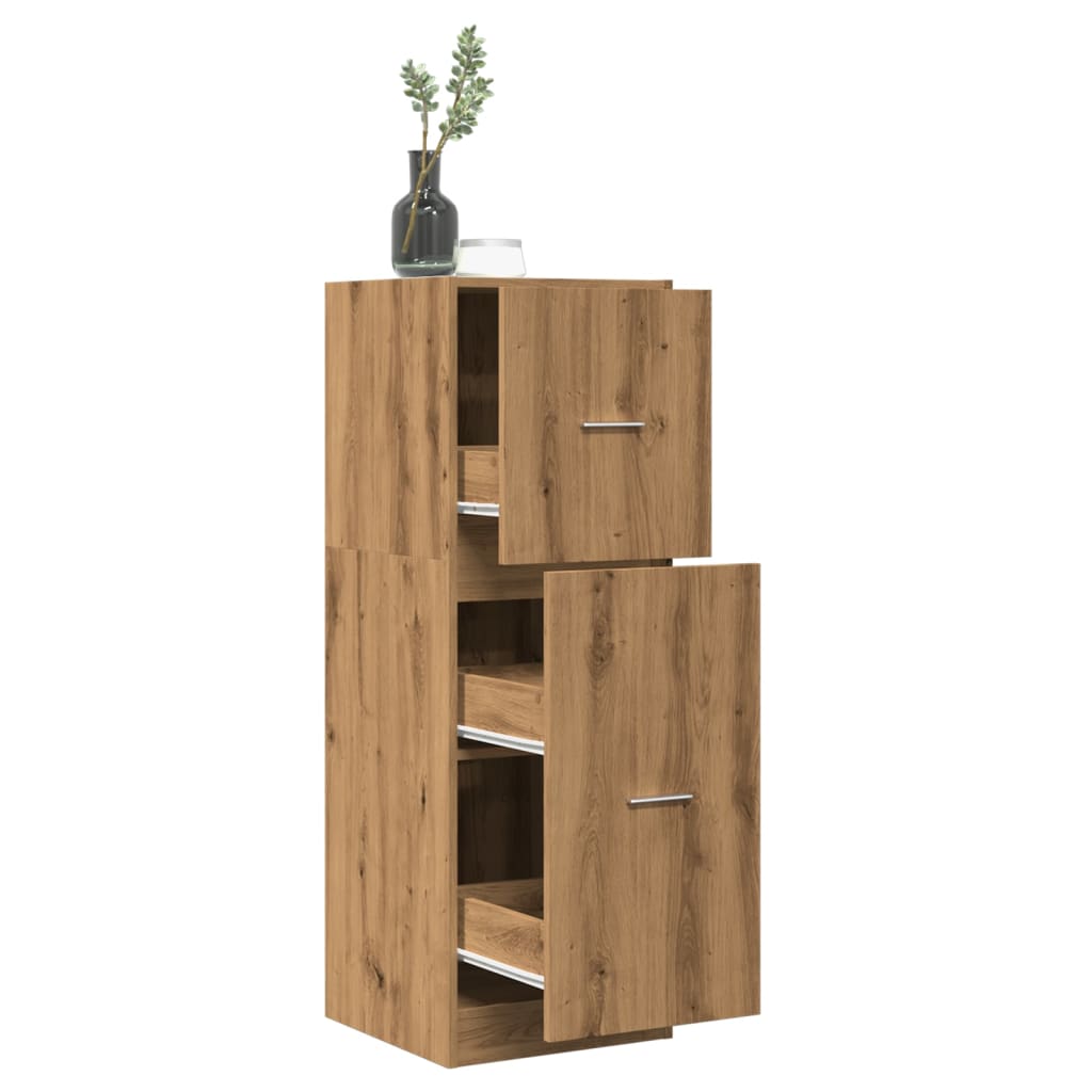 Apotekskap artisan eik 40x41x118 cm konstruert tre