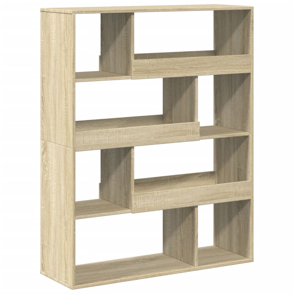 Bokhylle sonoma eik 100x33x125,5 cm konstruert tre
