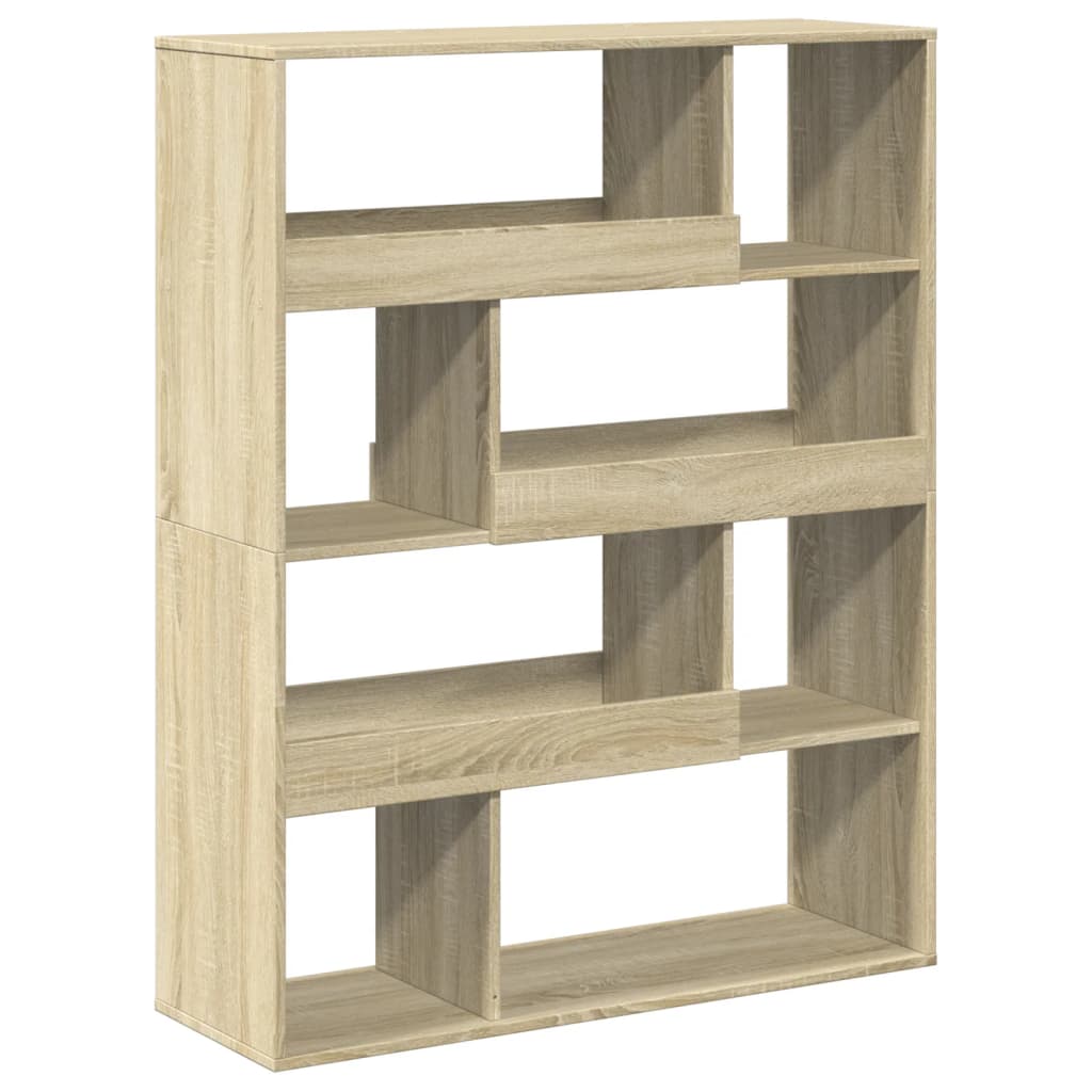 Bokhylle sonoma eik 100x33x125,5 cm konstruert tre