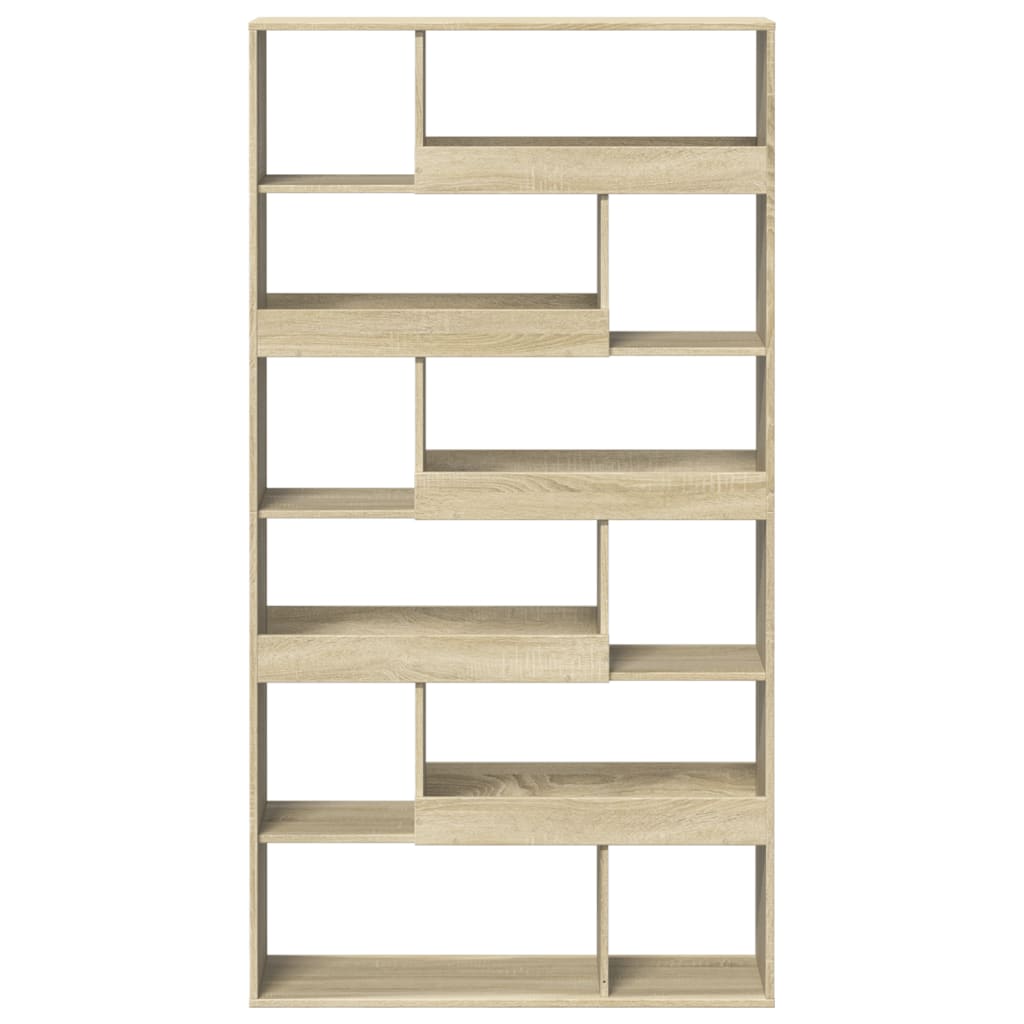 Bokhylle sonoma eik 100x33x187,5 cm konstruert tre