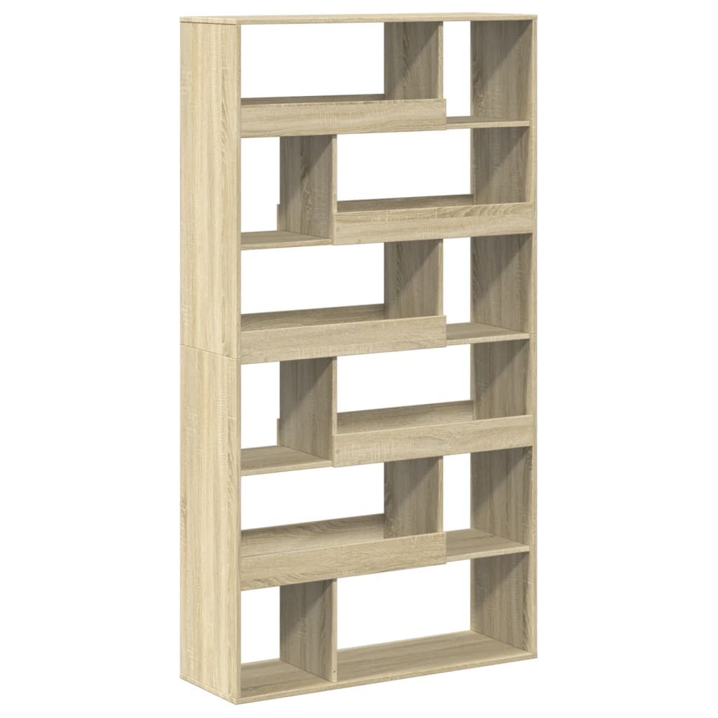 Bokhylle sonoma eik 100x33x187,5 cm konstruert tre
