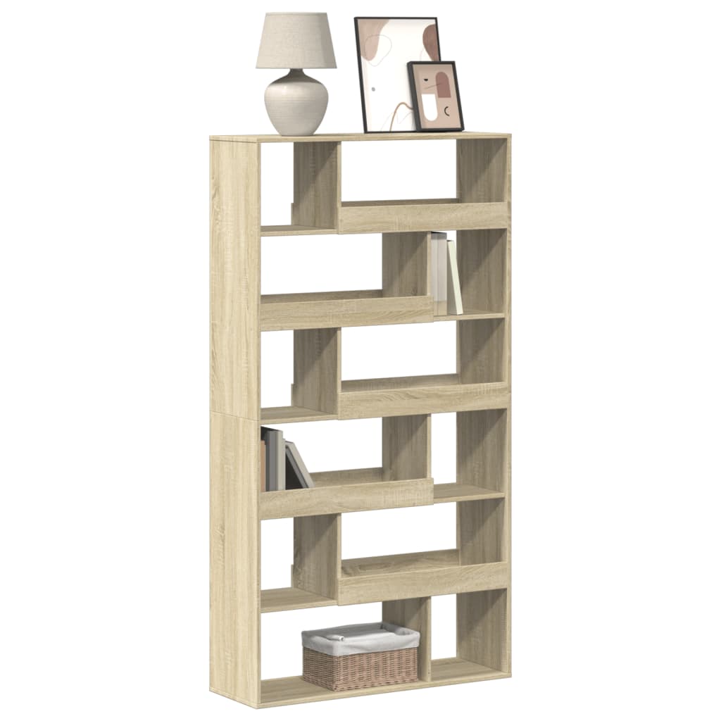 Bokhylle sonoma eik 100x33x187,5 cm konstruert tre