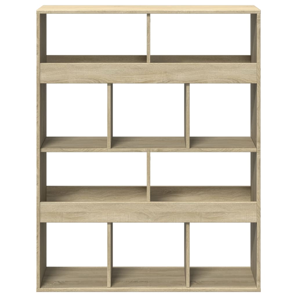 Bokhylle sonoma eik 100x33x125,5 cm konstruert tre