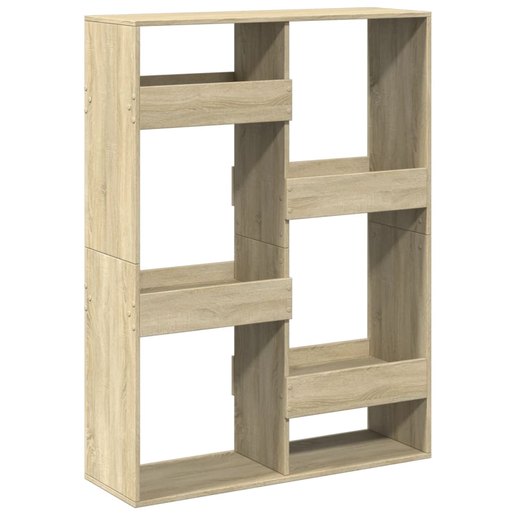 Bokhylle sonoma eik 100x33x135 cm konstruert tre