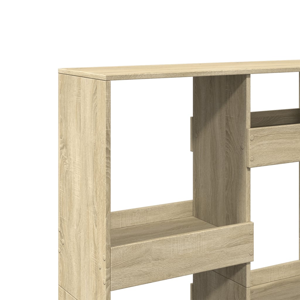 Bokhylle sonoma eik 100x33x135 cm konstruert tre