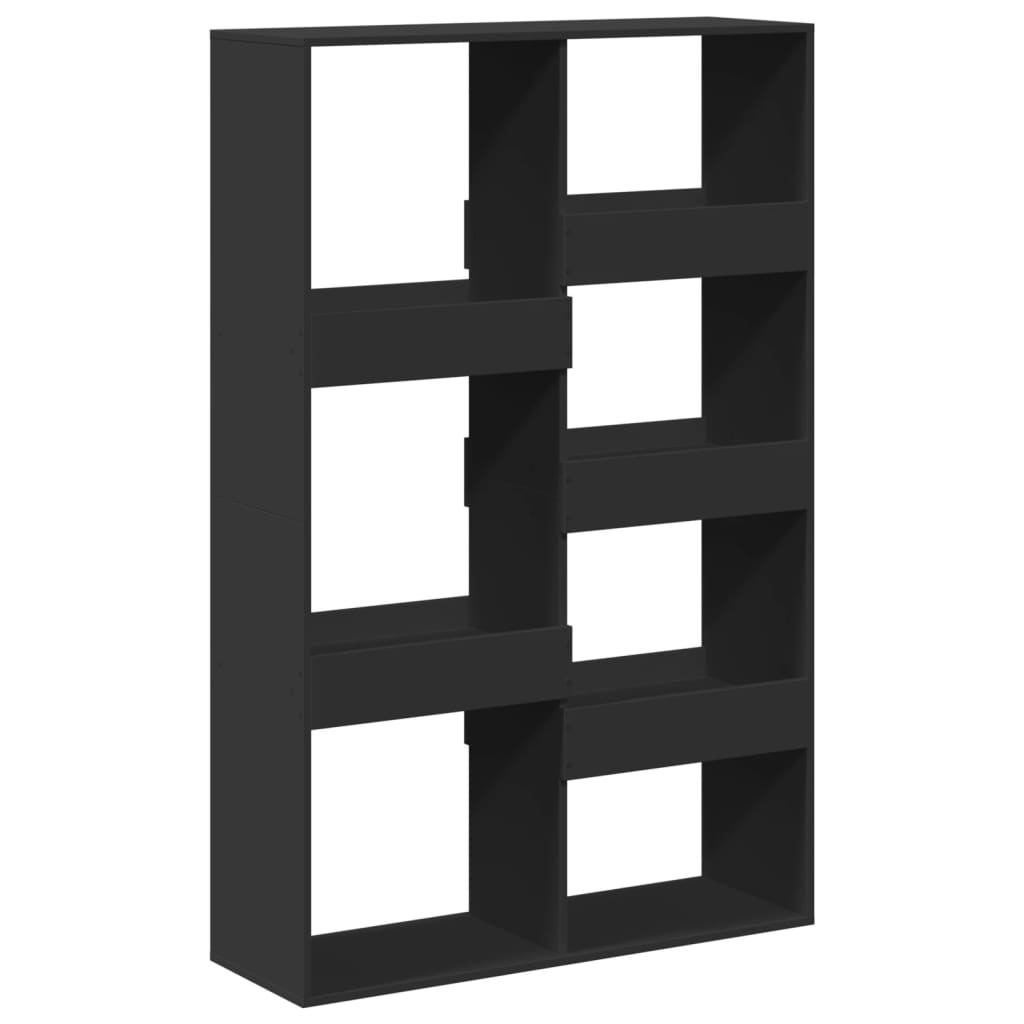 Bokhylle svart 100x33x155,5 cm konstruert tre