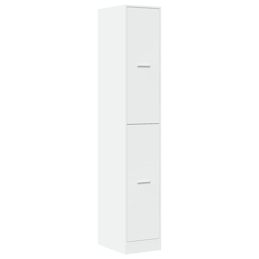 Apotekskap hvit 30x41x174,5 cm konstruert tre