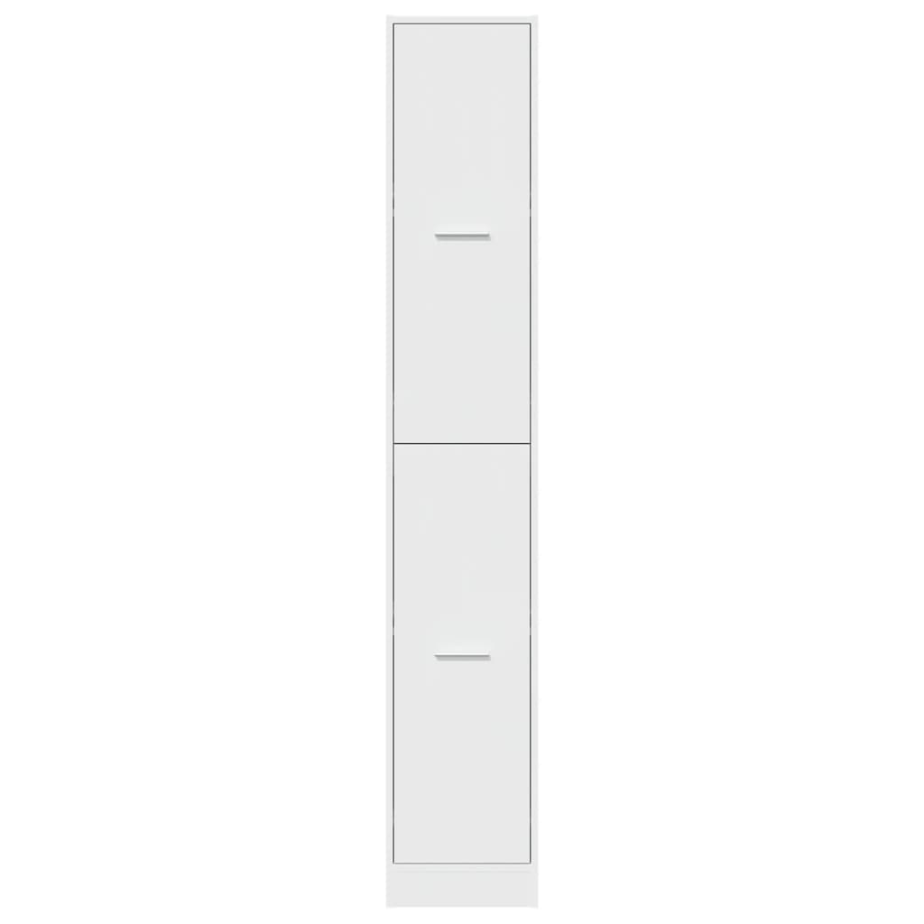 Apotekskap hvit 30x41x174,5 cm konstruert tre