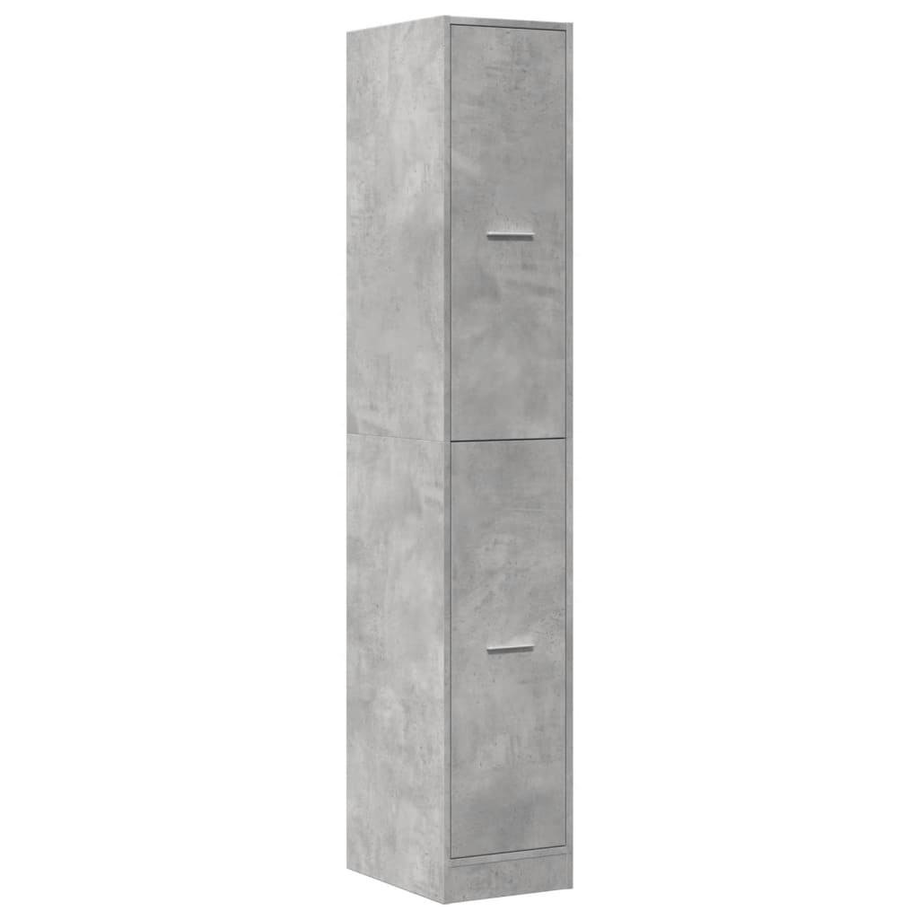 Apotekskap betonggrå 30x41x174,5 cm konstruert tre