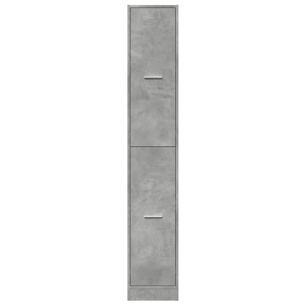 Apotekskap betonggrå 30x41x174,5 cm konstruert tre