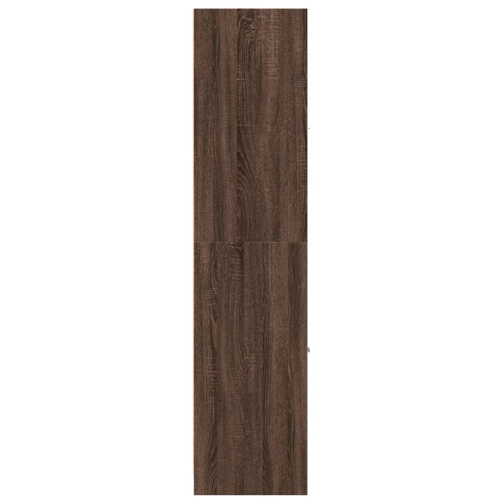 Apotekskap brun eik 30x41x174,5 cm konstruert tre
