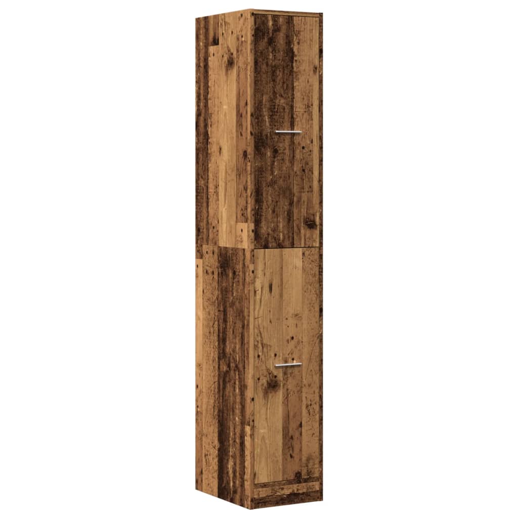 Apotekskap gammelt tre 30x41x174,5 cm konstruert tre