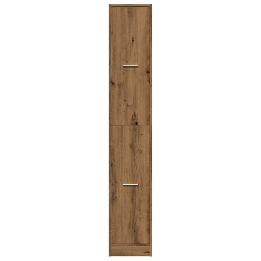 Apotekskap artisan eik 30x41x174,5 cm konstruert tre