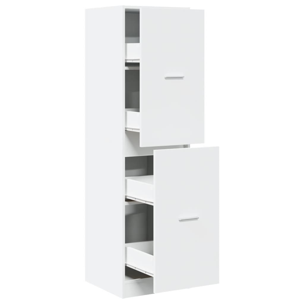 Apotekskap hvit 40x41x144,5 cm konstruert tre