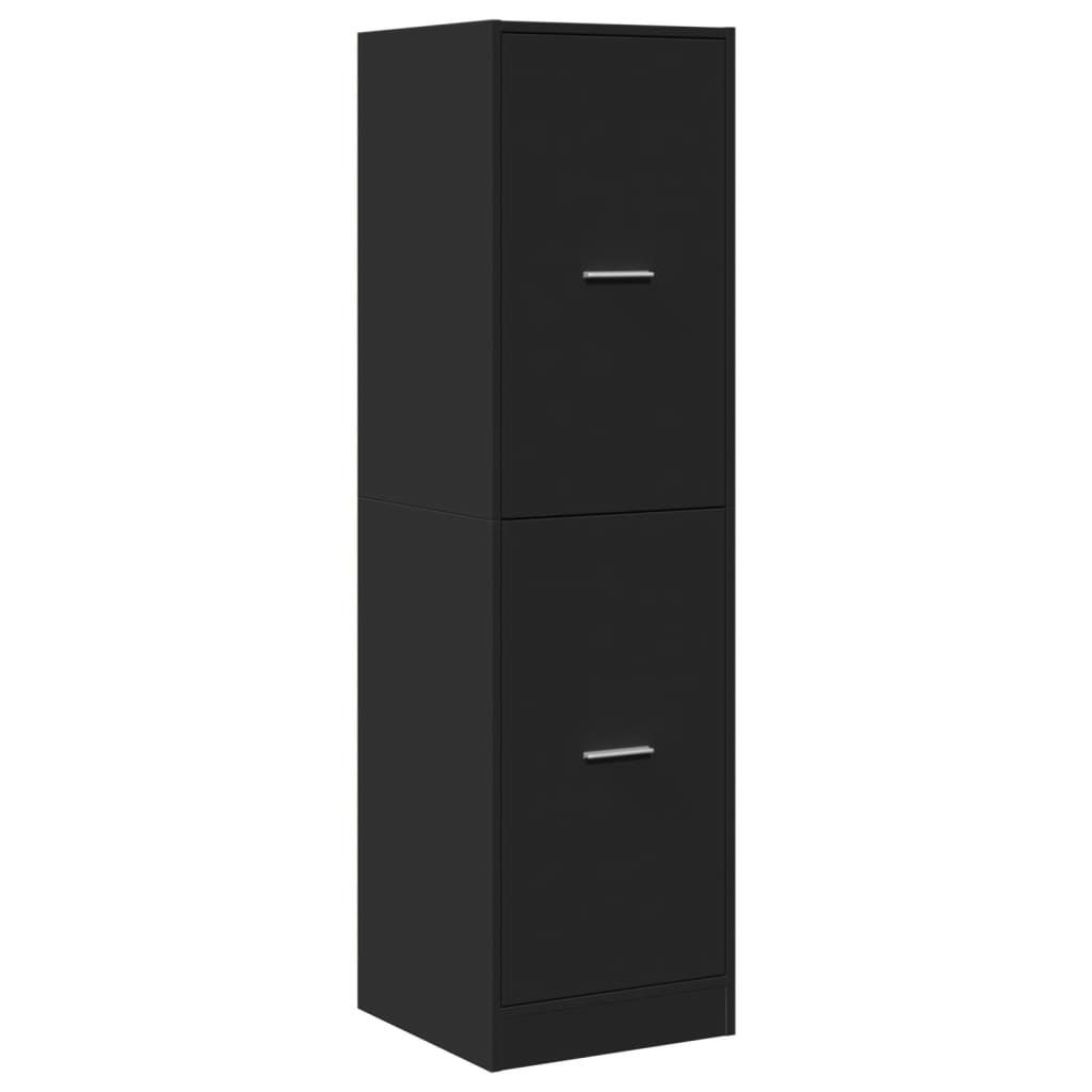Apotekskap svart 40x41x144,5 cm konstruert tre